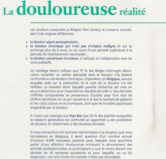La Problematique De La Douleur Apprendre En Ligne