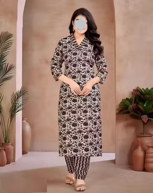 BANSI FASHION ATTRACTIVE KURTA SET Color 1 (KS154)