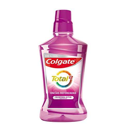 Amazon: Colgate Total 12 Enjuague Bucal Encías Reforzadas, Limpieza Profunda y Completa después del cepillado, 500 ml. Planea y Ahorra. 
