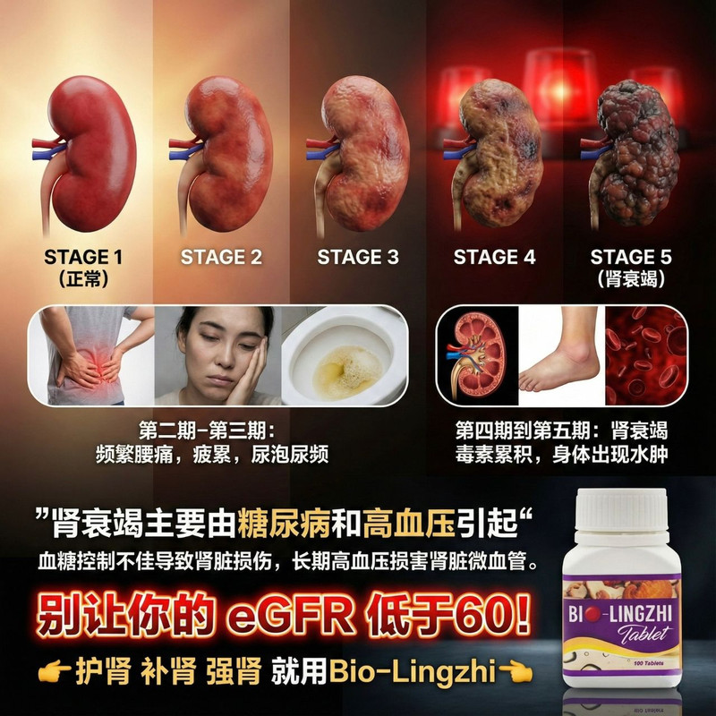 肾衰竭阶段与eGFR指数图