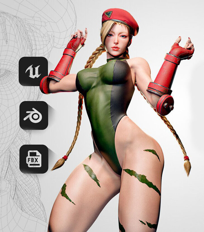 Cammy White – Game Ready 3D Character