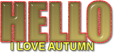 Autumn/Fall WordArt Hello-ILove-Autumn