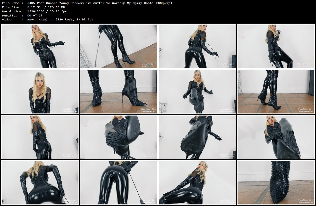 3485 Feet Queens Young Goddess Kim Suffer To Worship My Spiky Boots 1080p mp4