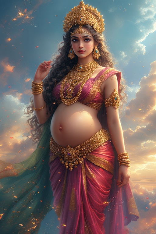 naked-goddess-parvati-pregnant-19
