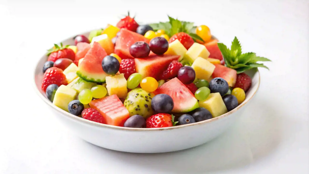 como fazer salada de frutas tropical