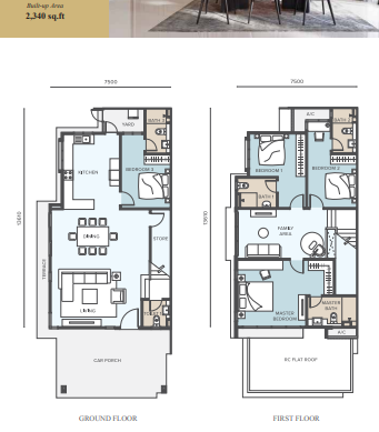 Casablanca 2 Type A floor plan in Setia Alam Impian, Shah Alam, Selangor