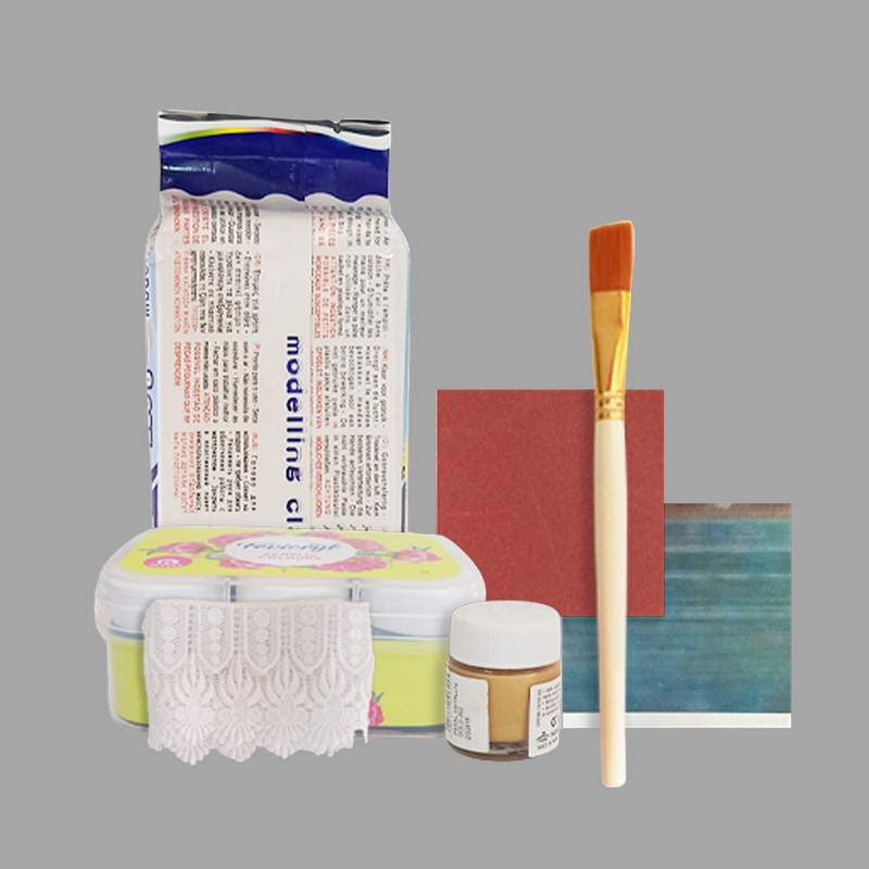 Penkraft Clay art Texture tissue holder DIY Kit with Free video tutorial