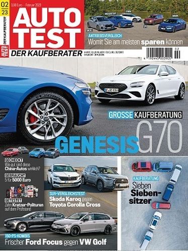 Cover: Auto Test Magazin Der Kaufberater Februar No 02 2023