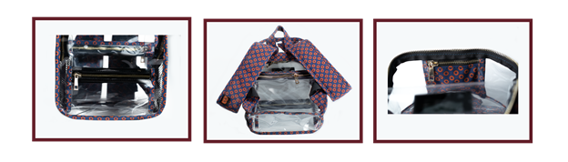 features of clear pvc bookbags