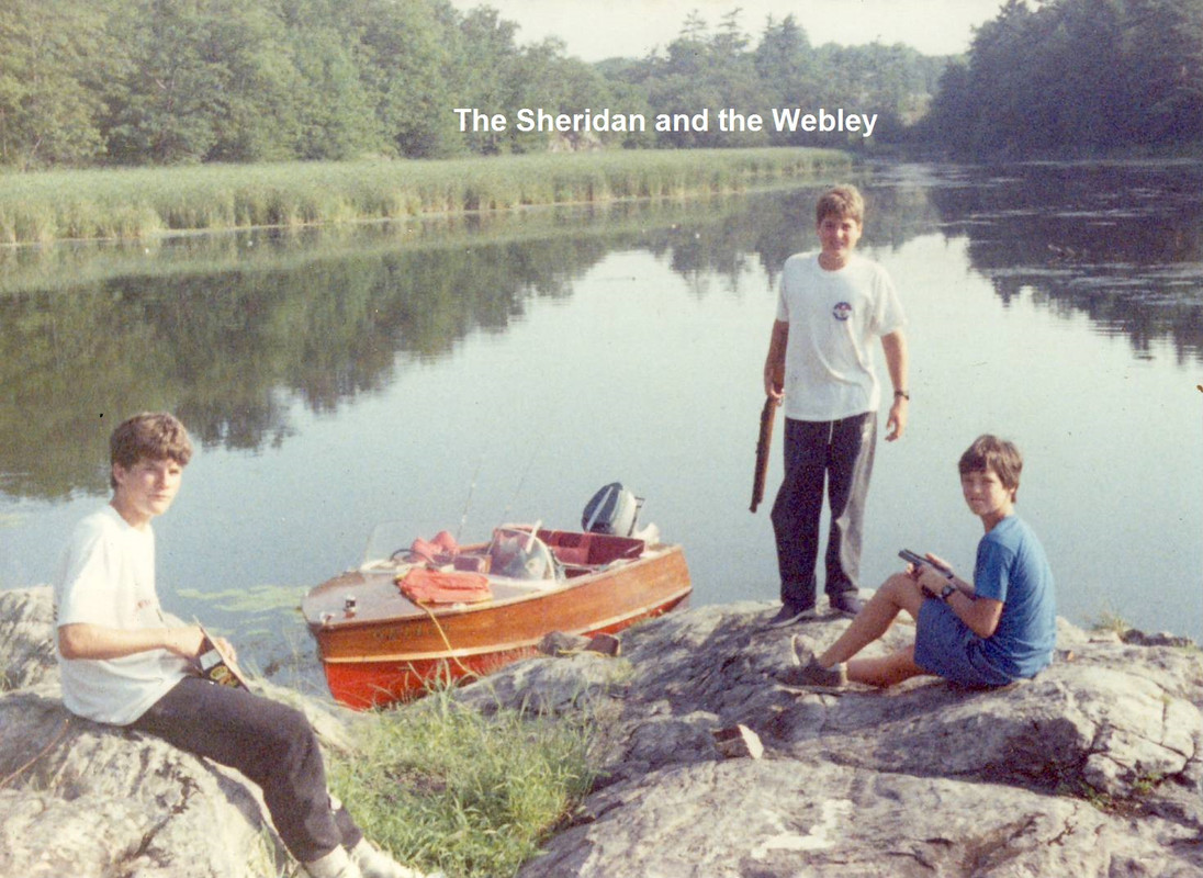 The Sheridan and the Webley at Jones's Creek
