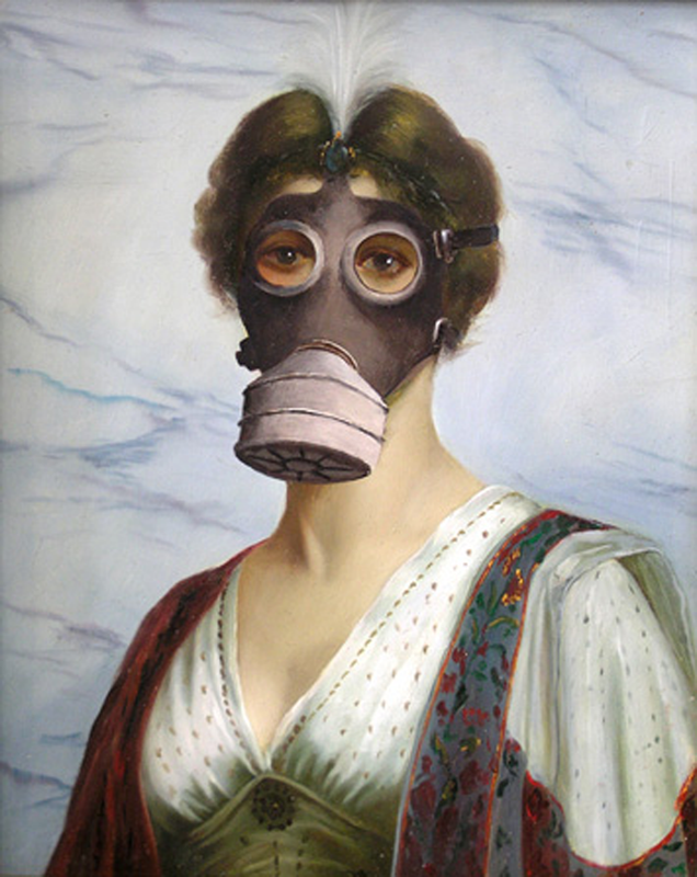 新品 BANKSY バンクシー ガスマスク スチーム グラフィティアート People try to steal Banksy mural of gas-masked woman in Ukraine