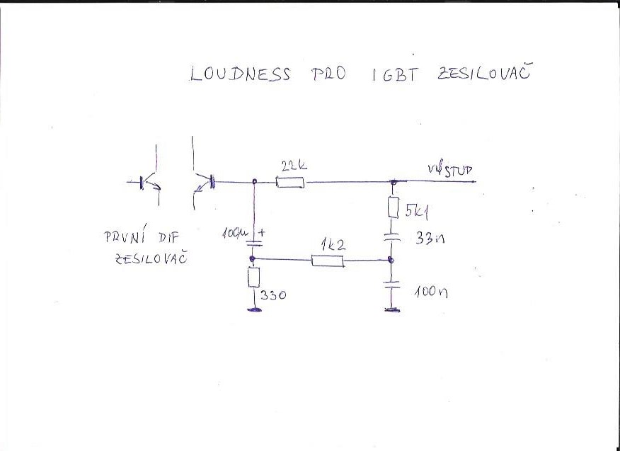 Loudness pro IGBT zesilovč