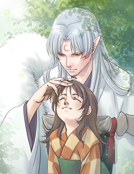 Hanyo No Yashahime Rin GIF - Hanyo No Yashahime Rin Sesshomaru