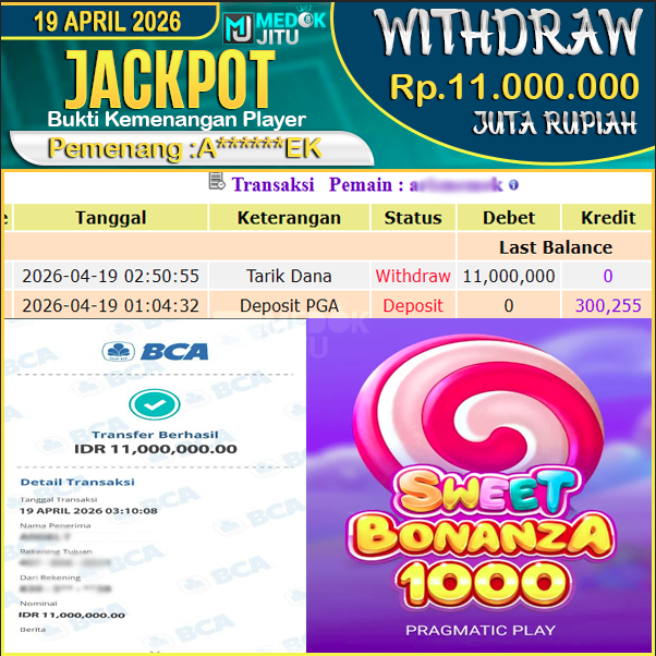 jackpot-permainan-slot-pragmatic-play-sweet-bonanza-1000-rp-11000000-dibayar-lunas-di-medokjitu