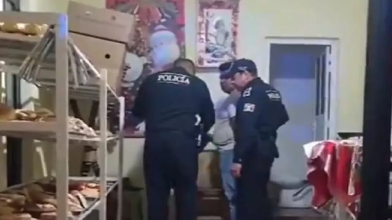 Ladrón asalta panadería pero se queda encerrado en el baño y lo detienen: Video