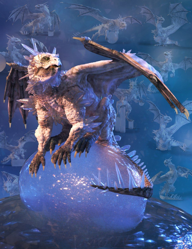 Quixotry's Crystal Dragon Poses Quixotry's Crystal Dragon Poses