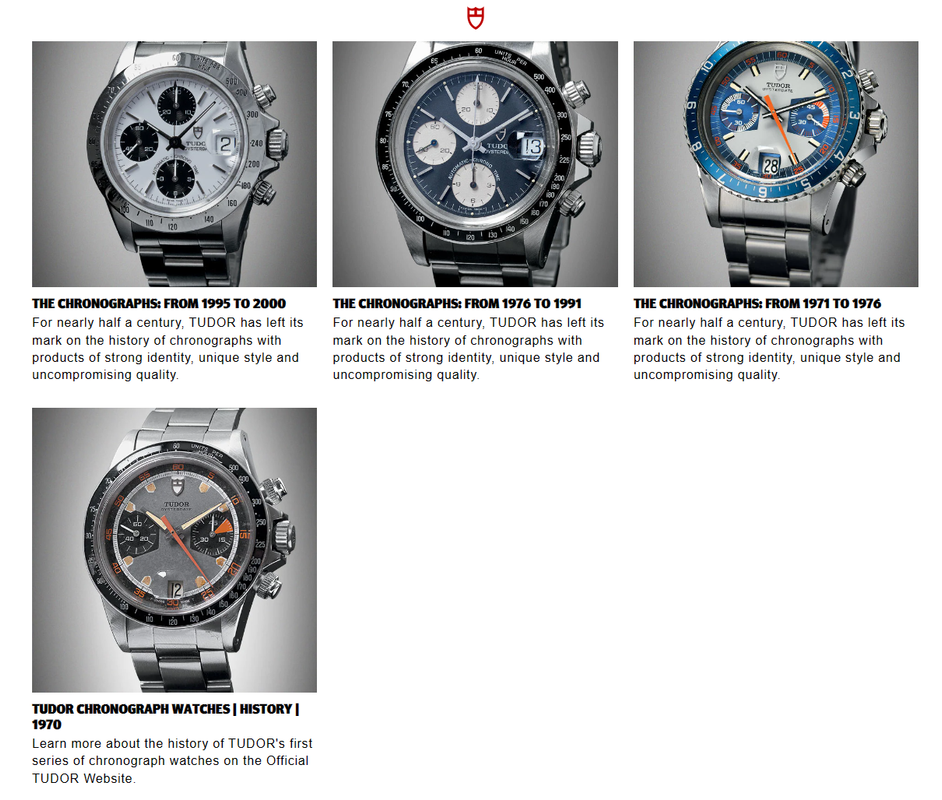 tudor chrono history