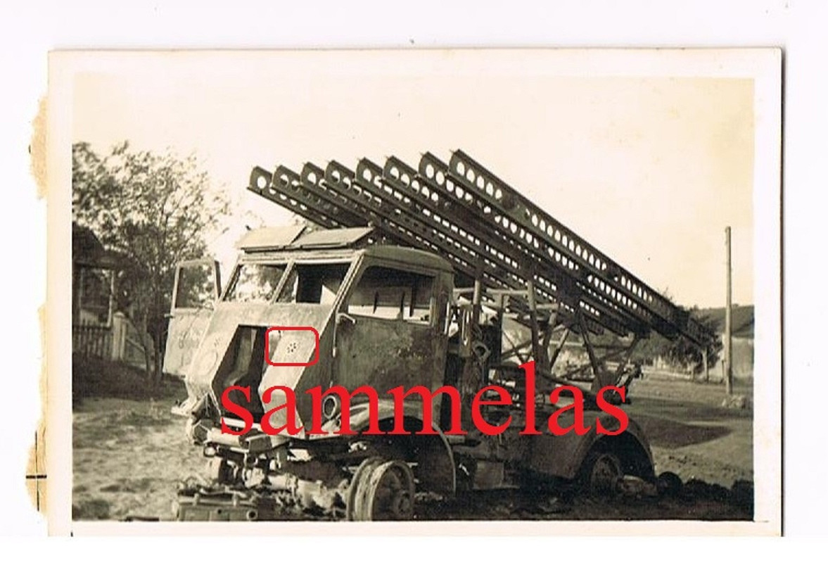 WK2 Foto russ. Raketengeschütz Raketenwerfer Sta