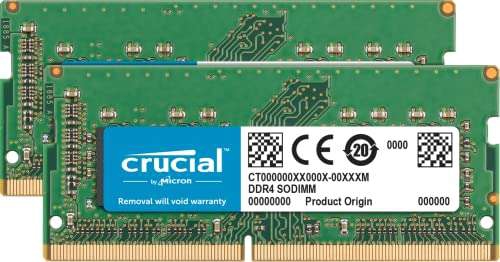 Amazon: Memoria Crucial RAM de 16 GB 3200 MHz (2 x 8 GB) DDR4 
