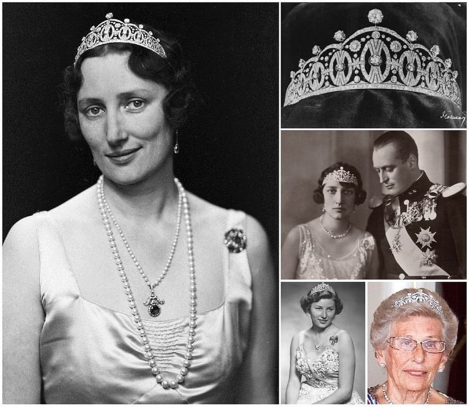 NOR. TIARA BRILLANTES VASA DE P. MARTA1929. Regalo Estocolmo. De Princ. Astrid. Volverá F.R.N.