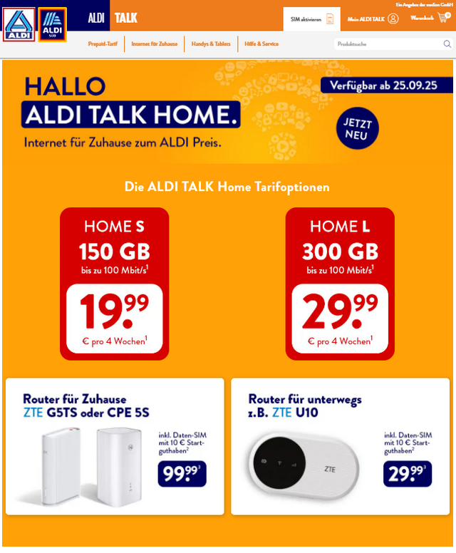 ALDI TALK HOME