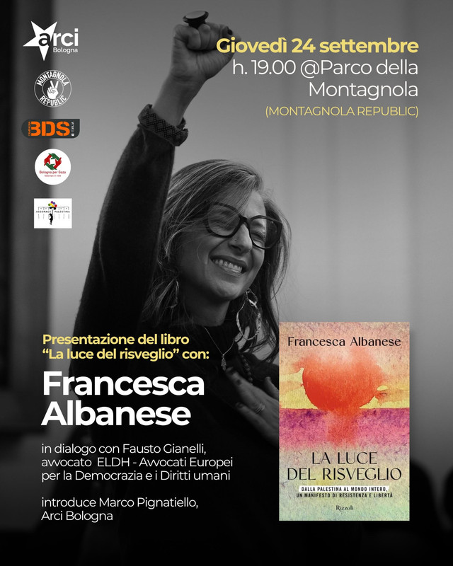Francesca Albanese presenta "La luce del risveglio"