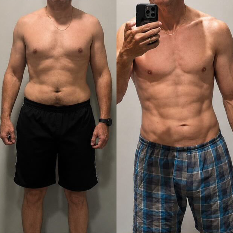 Resultado — antes e depois