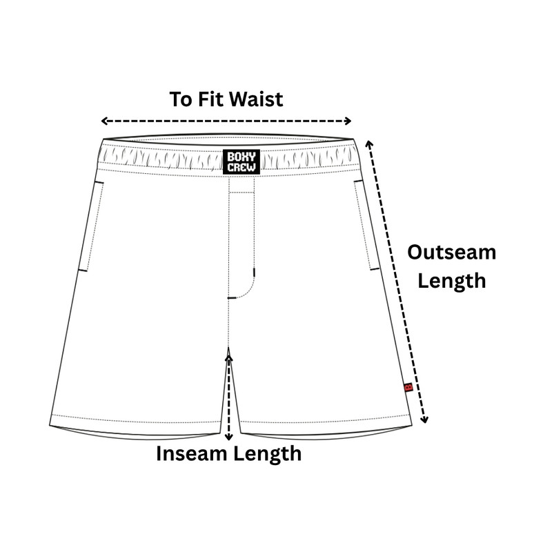 BoxyCrew boxer shorts measurement guide
