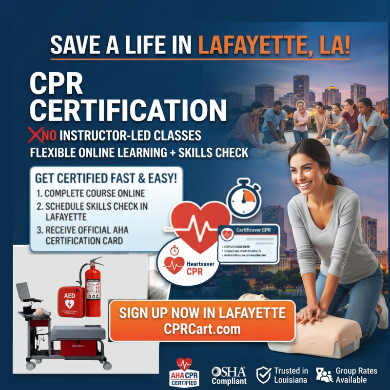 BLS, ACLS & PALS Certification in Lafayette, LA