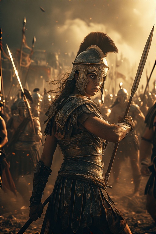 Greek-Warrior-Female-Spears-Sw-33