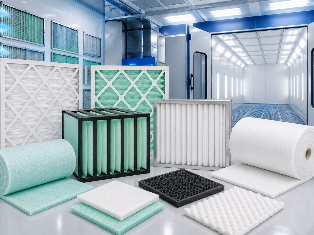 Paint booth filters supplier in Bangalore - industrial spray booth filtration
