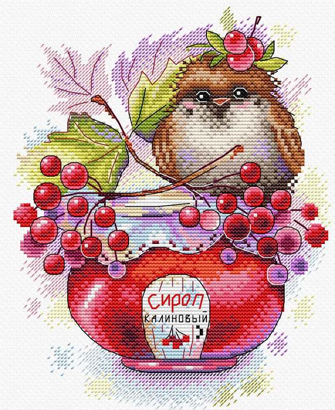 Counted Cross Stitch Kit FIREBIRD by MP Studio M-120 /"Meadow flowers/"