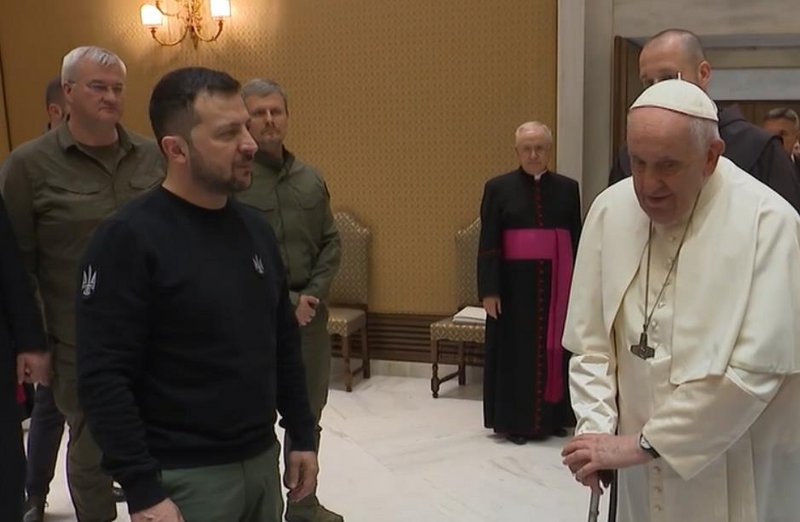 Zelenski y Papa Francisco Zelenski y Papa Francisco