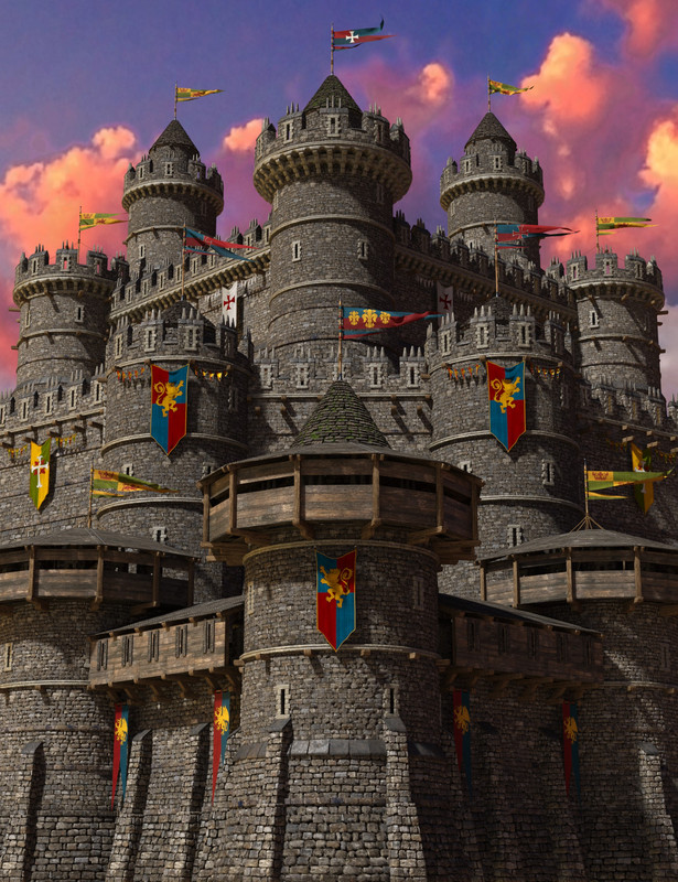 Medieval Castle Construction Kit – Walls and Towers
