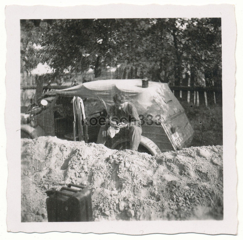 Foto VW Kübelwagen Wehrmacht PKW 6. Panzer Divis