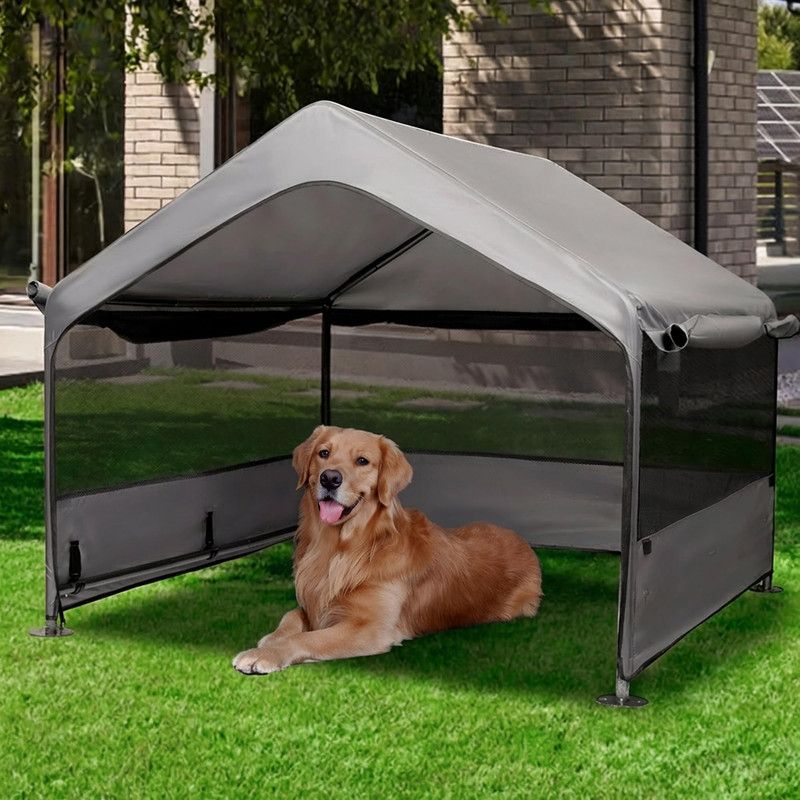 SUMMERTRAIL Extra Large Outdoor Dog Tent with Mesh Windows