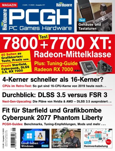 Cover: Pc Games Hardware Magazin No 11 2023