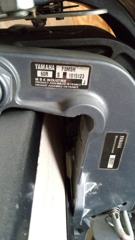 Yamaha make model sticker pic 11