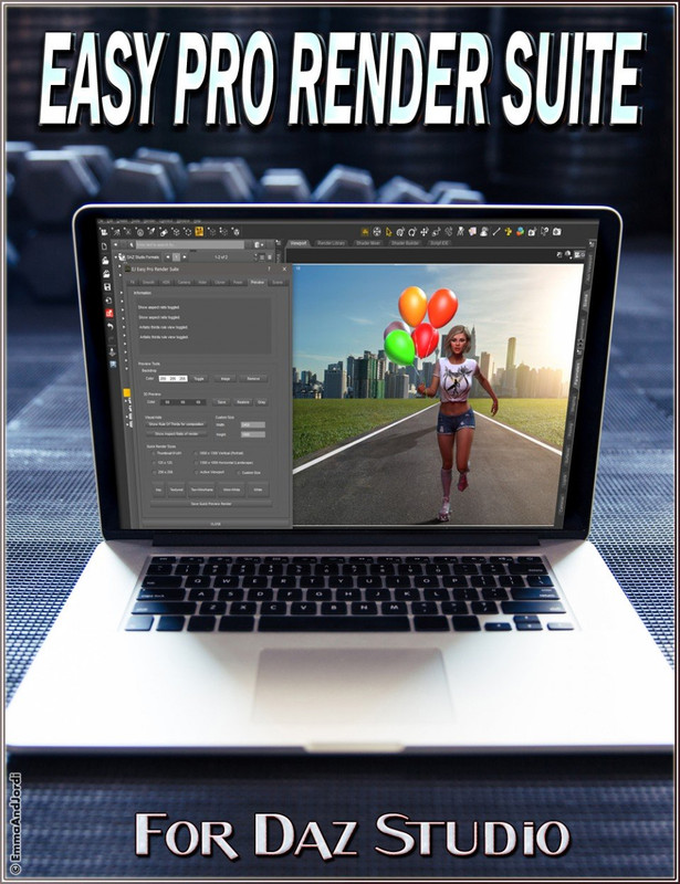ej easy pro render suite 00 main daz3d