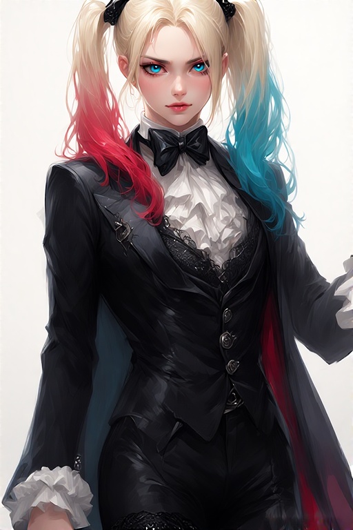 Harley-Quinn-in-black-Gothic-s-4