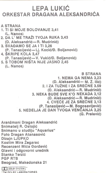 Lepa Lukic 1986-1 kz