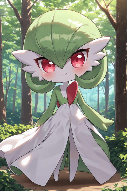 Sana smiling softly at her trainer