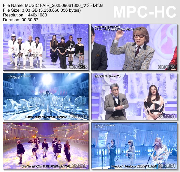 [TV-Variety] MUSIC FAIR – 2025.09.06