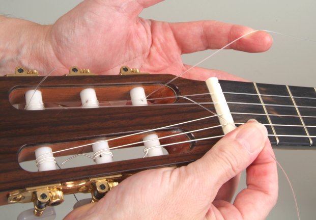 Restring A Classical Guitar Nylon Strings