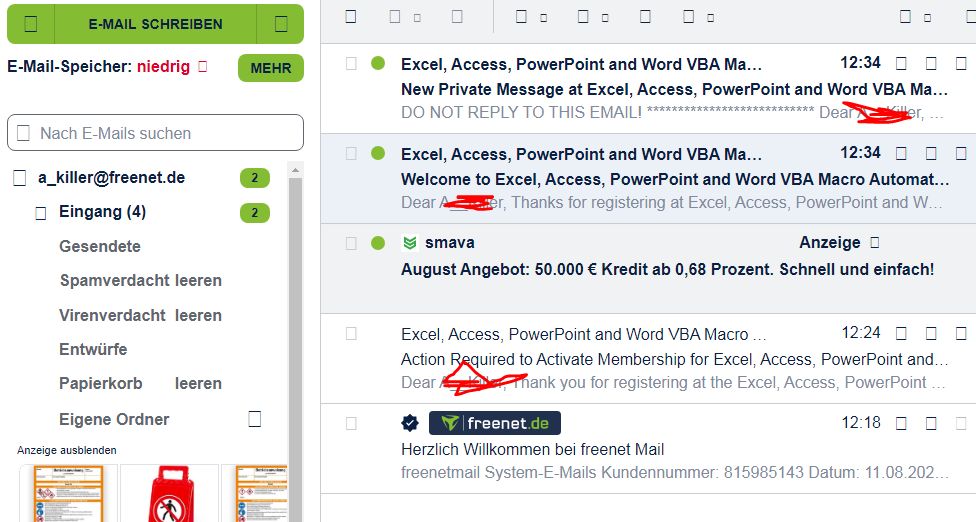 w freenet      All is well