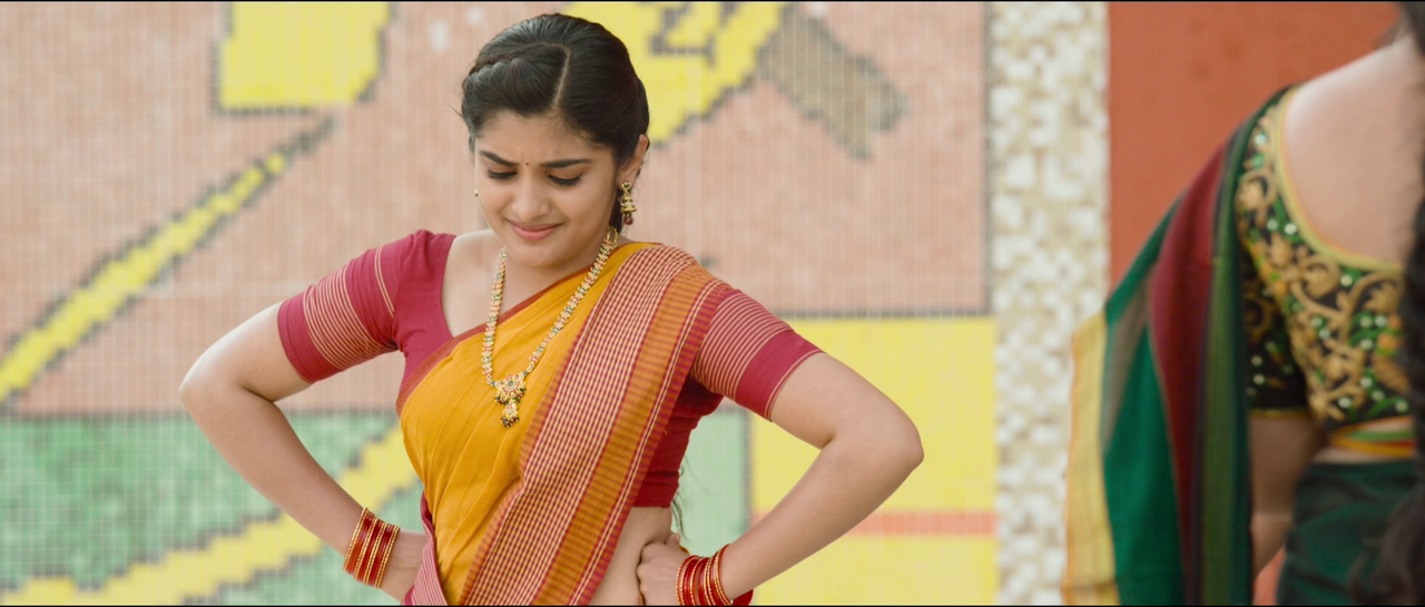 Nivetha Thomas- [SNASP] Busty ASS & Navel Sip scene -Ninnu Kori  (39)