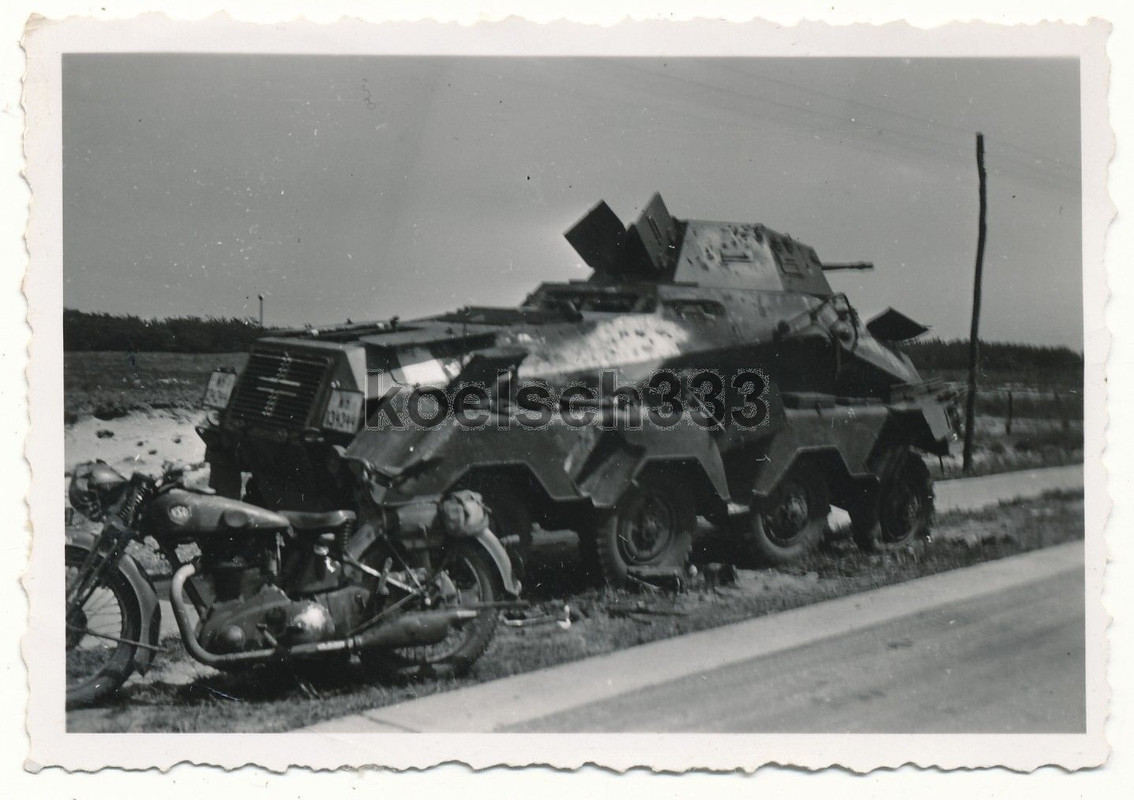 Holland Weert 8 Rad Panzerspähwagen Wrack NSU Kr