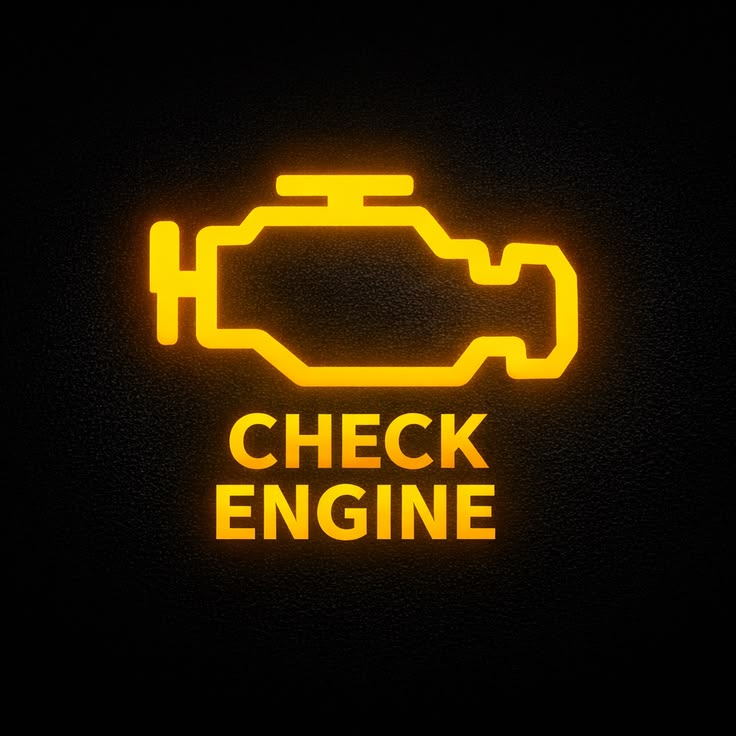 Check engine warning light