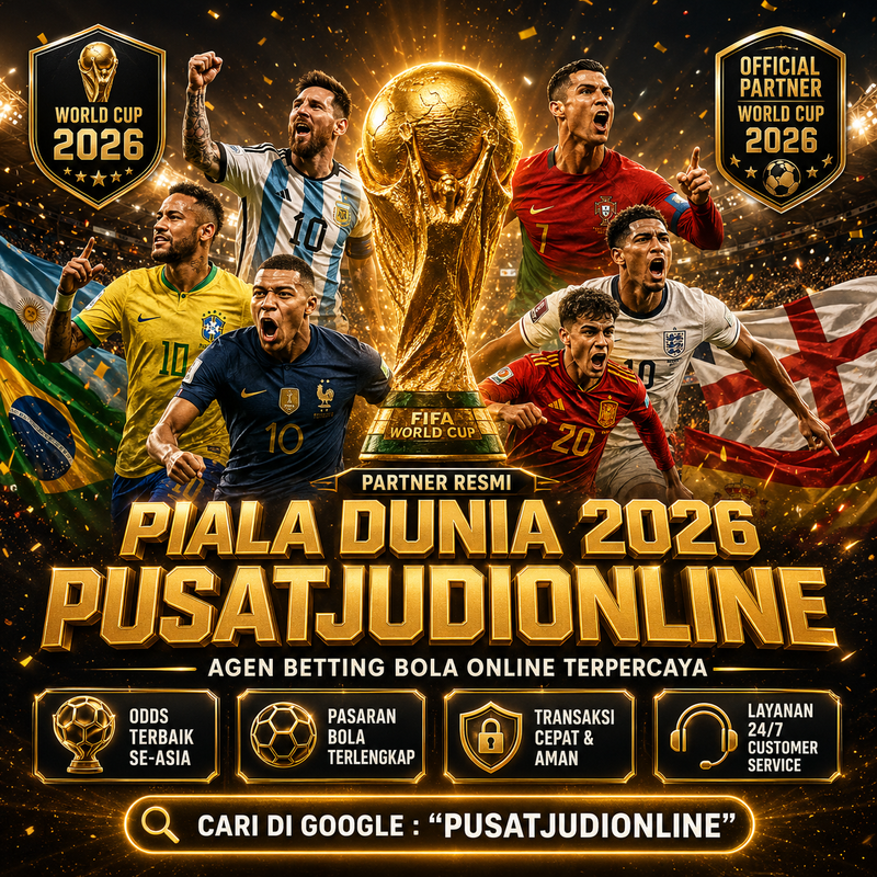 Banner PUSATJUDIONLINE PJO akses digital modern dan link terbaru