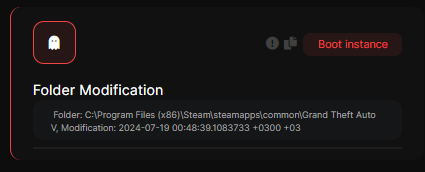 Folder Modification detection